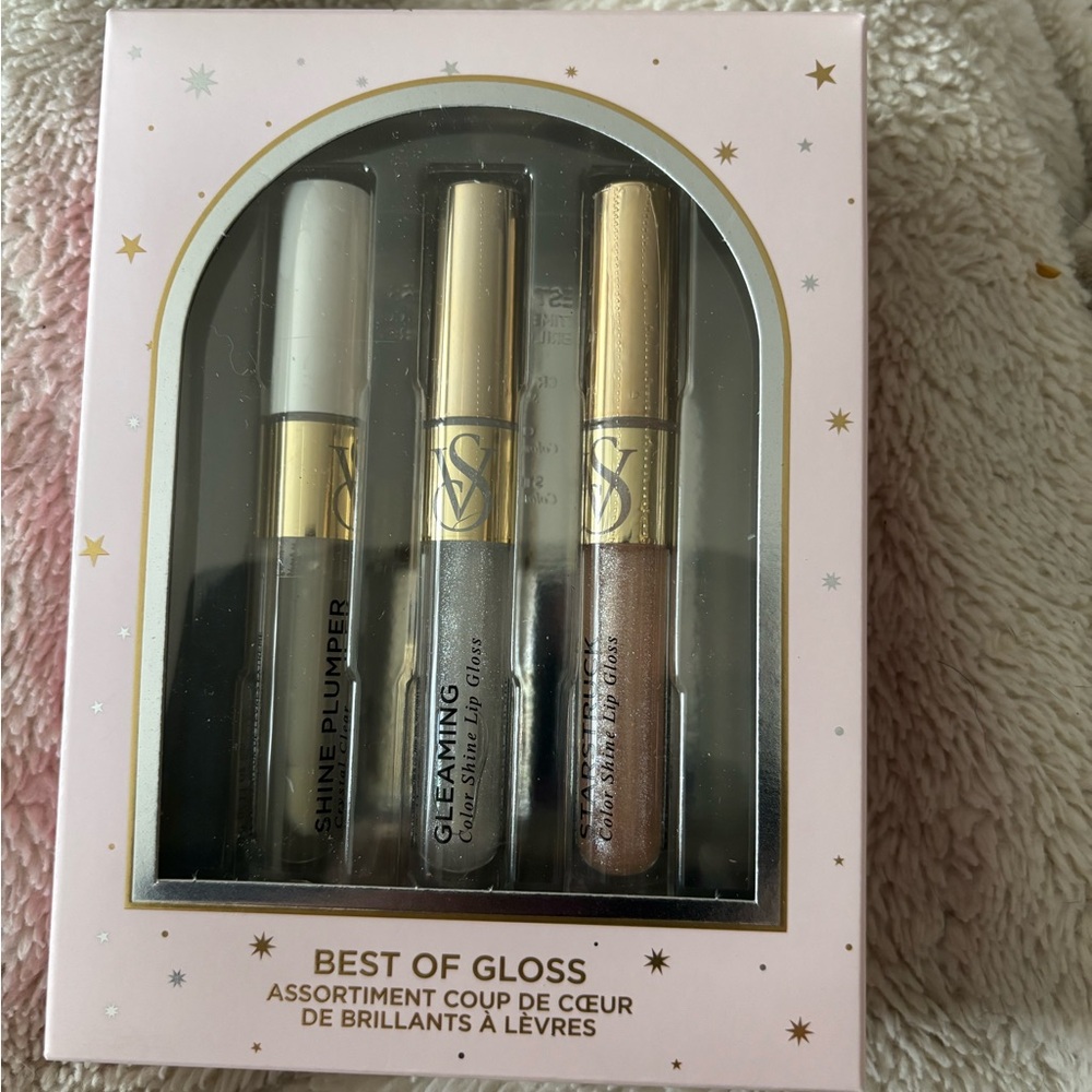 Victoria's Secret Gloss Trio - White, Gold, Silver
